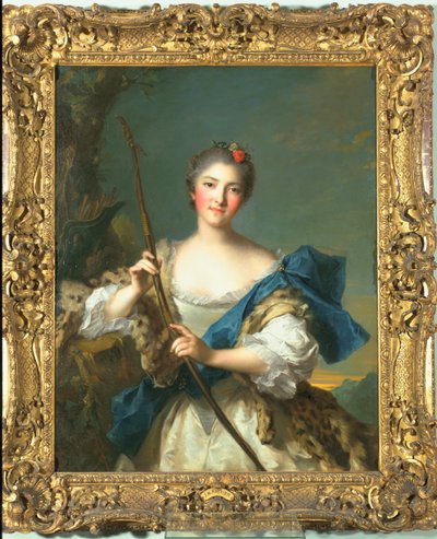 Mademoiselle de Migieu als Diana, 1742 von Jean Marc Nattier